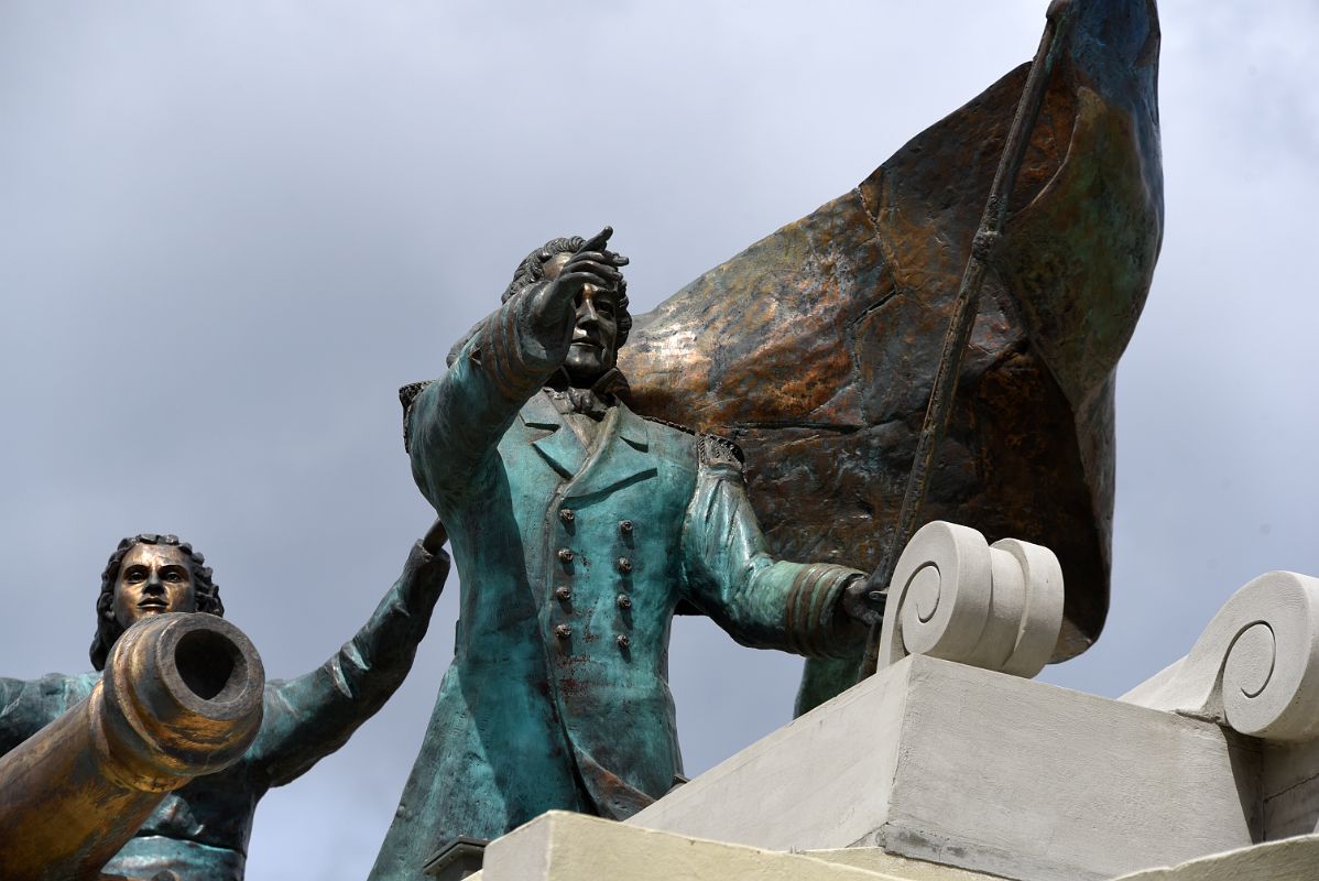 07B Captain Of The Schooner Ancud John Williams Wilson Juan Guillermos Taking Possession Of The Strait of Magellan Monument In Punta Arenas Chile